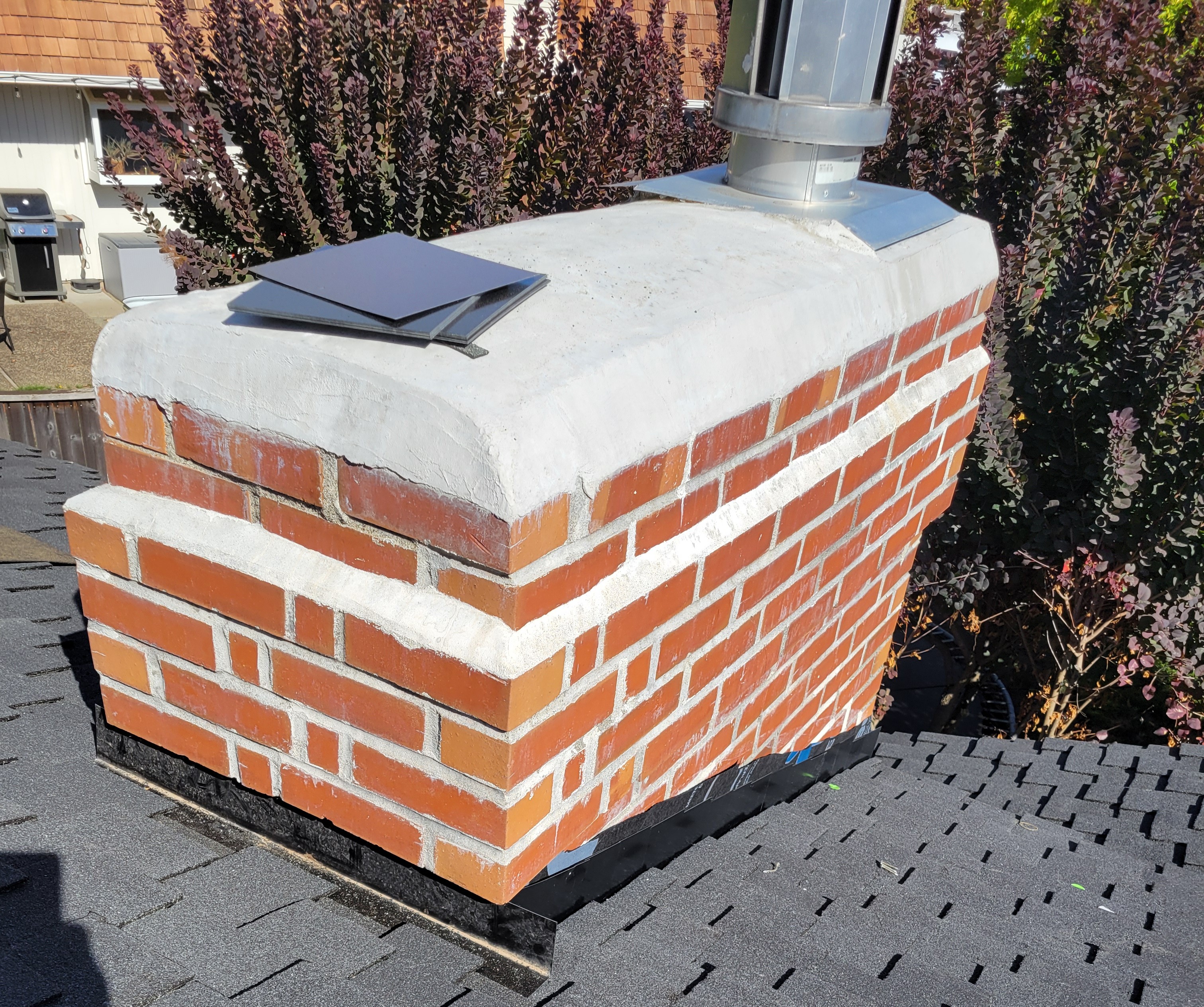 New Crown, New Flue Tile, New Rain Cap